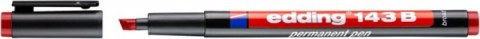 Foliopis permanentny e-143 B EDDING, 1-3mm, czerwony