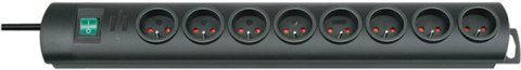 Listwa zasilająca BRENNENSTUHL PRIMERA-LINE, 8 gniazd, 2m, z wył., czarna
