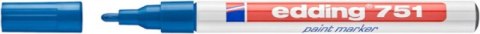Marker olejowy e-751 EDDING, 1-2mm, niebieski