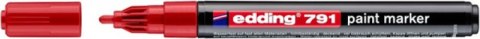 Marker olejowy e-791 EDDING, 1-2mm, czerwony