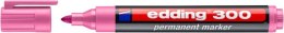 Marker permanentny e-300 EDDING, 1,5-3mm, różowy
