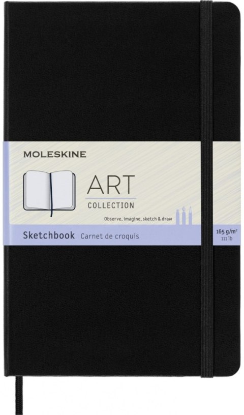 Szkicownik MOLESKINE L (13x21cm), twarda oprawa, 104 strony, czarny