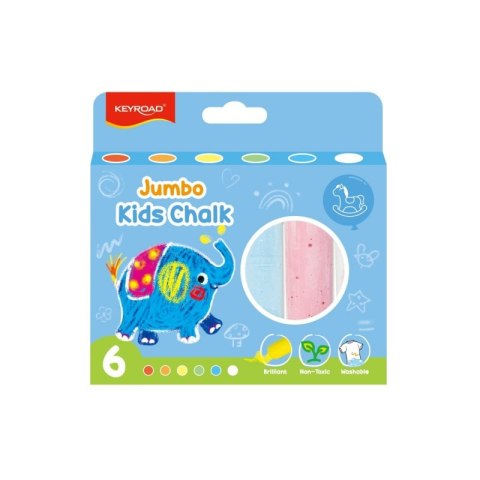 Kreda chodnikowa KEYROAD, 6szt., mix kolorów
