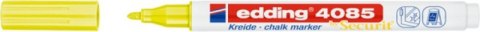 Marker kredowy e-4085 EDDING, 1-2 mm, neonowy żółty
