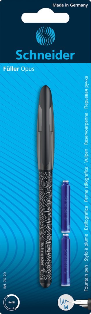 Pióro wieczne SCHNEIDER Opus M + 2 naboje, blister, mix kolorów