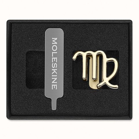 Przypinka MOLESKINE, panna, złota