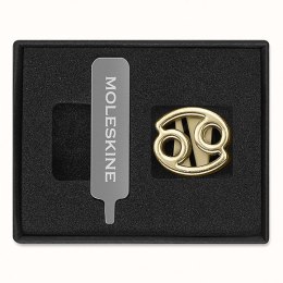 Przypinka MOLESKINE, rak, złota