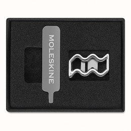 Przypinka MOLESKINE, wodnik, srebrna