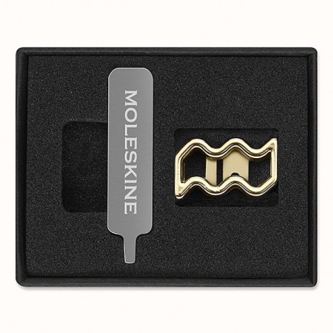 Przypinka MOLESKINE, wodnik, złota