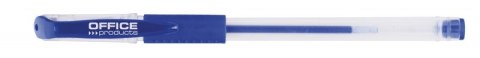 Długopis żelowy OFFICE PRODUCTS, gumowy uchwyt, 0,5mm, niebieski