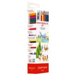 Metalowy piórnik z wyposażeniem BTS CARAN D'ACHE, 16 elementów