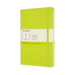 Notes MOLESKINE Classic L (13x21cm), gładki, twarda oprawa, 240 stron, lemon green