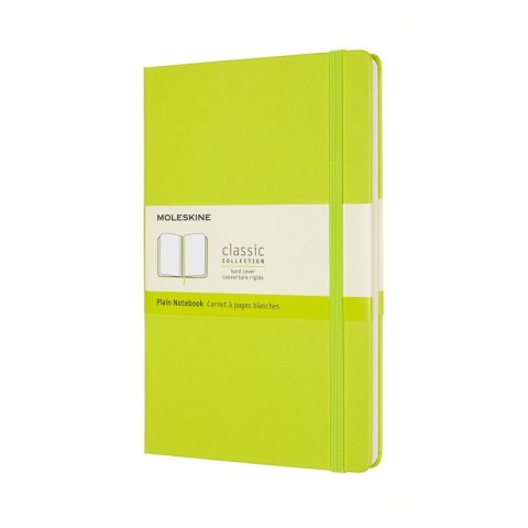 Notes MOLESKINE Classic L (13x21cm), gładki, twarda oprawa, 240 stron, lemon green