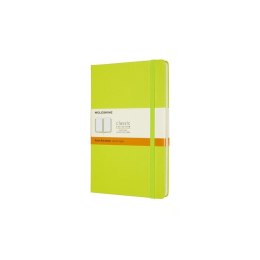 Notes MOLESKINE Classic L (13x21cm), w linie, twarda oprawa, 240 stron, lemon green