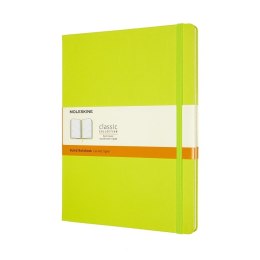 Notes MOLESKINE Classic XL (19x25cm), w linie, twarda oprawa, 192 strony, lemon green