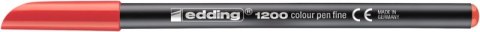 Pisak z cienką końcówką e-1200 EDDING, 1mm, czerwony