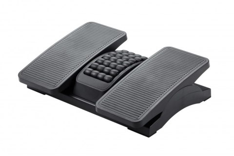 Podnóżek Q-CONNECT, 430x320mm, z oddzielnymi platformami na nogi, masażer, czarny