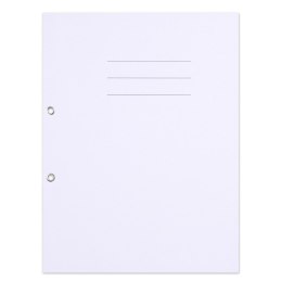 Skoroszyt OFFICE PRODUCTS Budget, karton, z oczkiem, nadruk, 1/1, A4, 250gsm, biały