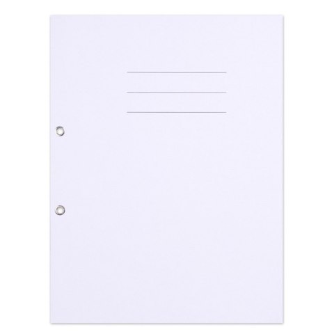 Skoroszyt OFFICE PRODUCTS Budget, karton, z oczkiem, nadruk, 1/1, A4, 250gsm, biały