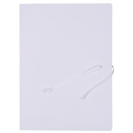 Teczka wiązana OFFICE PRODUCTS Budget Pro, karton, biała wewn., A4, 250gsm, 3-skrz., biała