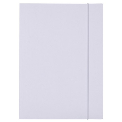 Teczka z gumką OFFICE PRODUCTS Budget, karton, A4, 250gsm, 3-skrz., biała