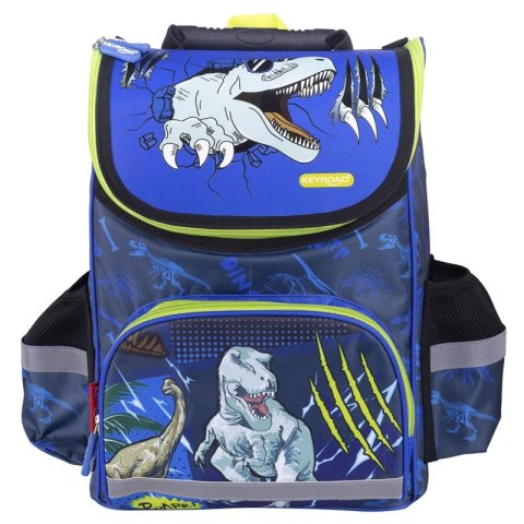 Tornister szkolny KEYROAD Premium, 38x28x18 cm, Dino
