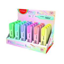 Zakreślacz KEYROAD, pastel, 24 szt., display, mix kolorów