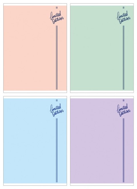 Zeszyt szkolny GIMBOO, A5, w kratkę, 60 kart., 70gsm, mix kolorów