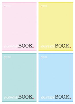 Zeszyt szkolny OFFICE PRODUCTS, A5, w 3 linie, 32 kart., 60gsm, mix kolorów