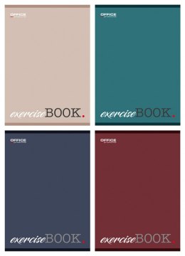 Zeszyt szkolny OFFICE PRODUCTS, A5, w kratkę, 96 kart., 60gsm, mix kolorów