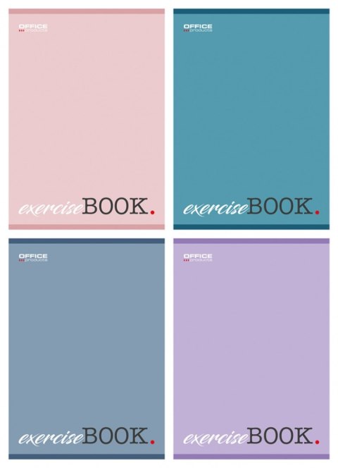 Zeszyt szkolny OFFICE PRODUCTS, A5, w linie, 80 kart., 60gsm, mix kolorów