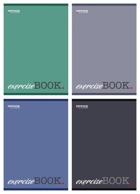 Zeszyt szkolny OFFICE PRODUCTS, A5, w linie, 96 kart., 60gsm, mix kolorów