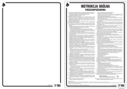 Znak TDC, Instrukcja ogólna przeciwpożarowa
