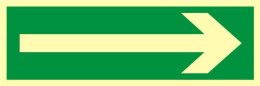Znak TDC, Kierunek drogi ewakuacyjnej