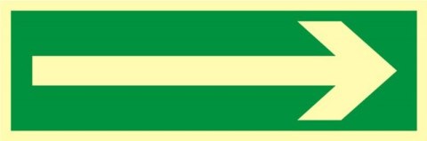 Znak TDC, Kierunek drogi ewakuacyjnej