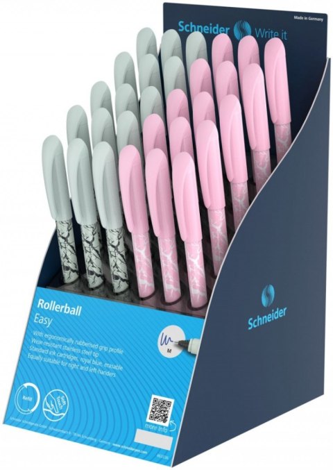 Display piór kulkowych SCHNEIDER Easy, M, 30 szt., mix kolorów