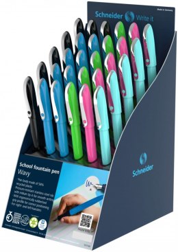Display piór wiecznych SCHNEIDER Wavy, A, 30 szt., mix kolorów