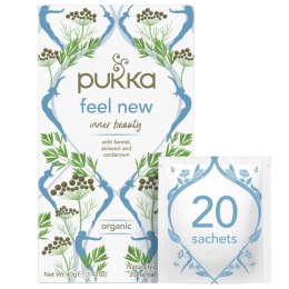 Herbata PUKKA Feel New, 20 kopert