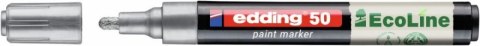 Marker olejowy na bazie wody e-50 EDDING EcoLine, 2-3mm, srebrny