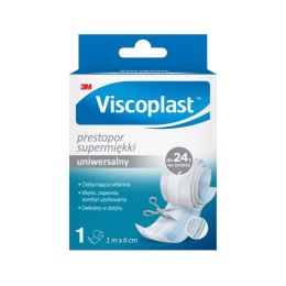 Plaster do cięcia VISCOPLAST Prestopor, supermiękki, 6cmx1m, biały