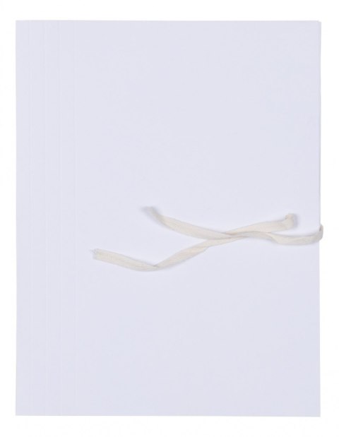 Teczka archiwizacyjna wiązana OFFICE PRODUCTS Budget Pro, 50mm, karton, biała wewn., A4, 250gsm, 3-skrz., biała