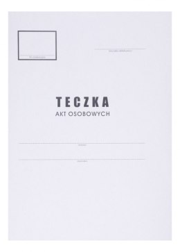 Teczka do akt osobowych OFFICE PRODUCTS, karton, A4, 300 gsm, biała