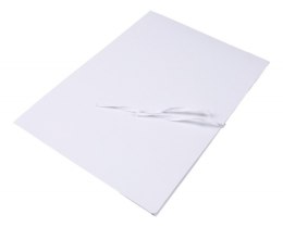Teczka wiązana OFFICE PRODUCTS, karton, A4, 300gsm, 3-skrz., biała