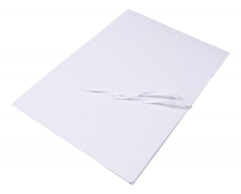 Teczka wiązana OFFICE PRODUCTS, karton, A4, 300gsm, 3-skrz., biała