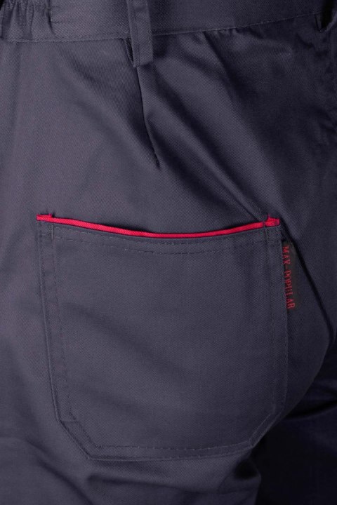 SPODNIE KRÓTKIE DO PASA MAX - POPULAR - Stalowy