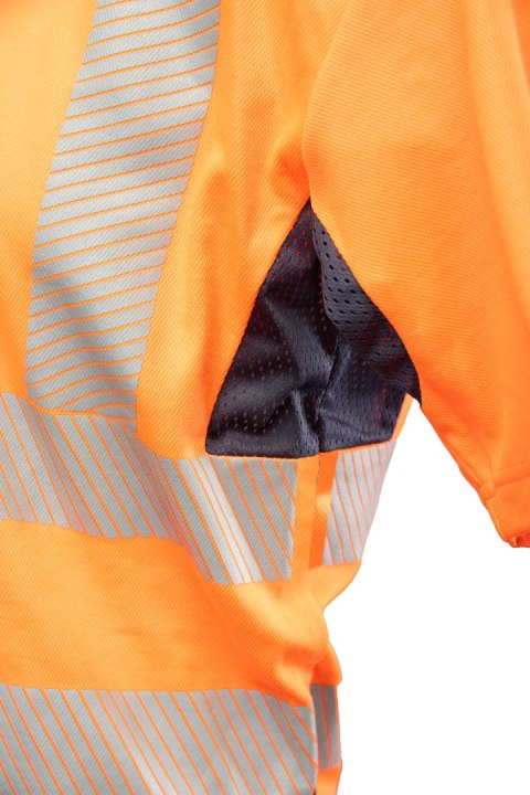 T-SHIRT BRIXTON FLASH SIATKA TRANSFER BF-017-O POMARAŃCZ