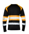 ECO RIVAL SEVEN KINGS KOSZULKA LONGSLEEVE CZARNY/POMARAŃCZ
