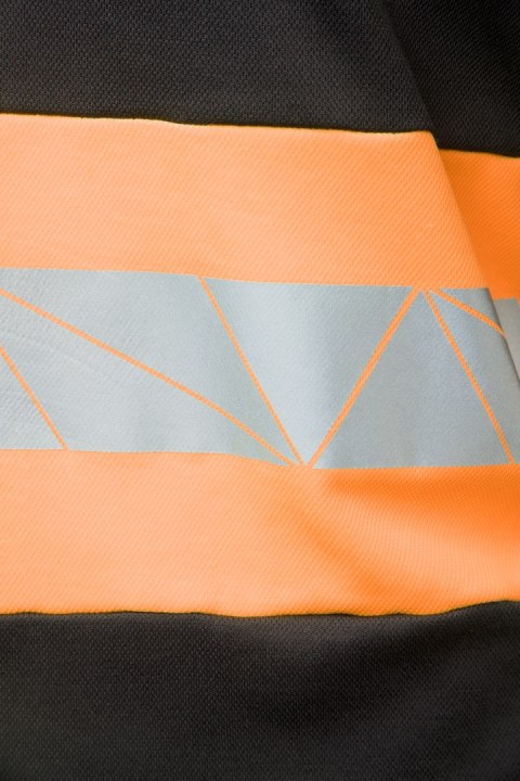 ECO RIVAL SEVEN KINGS KOSZULKA LONGSLEEVE CZARNY/POMARAŃCZ