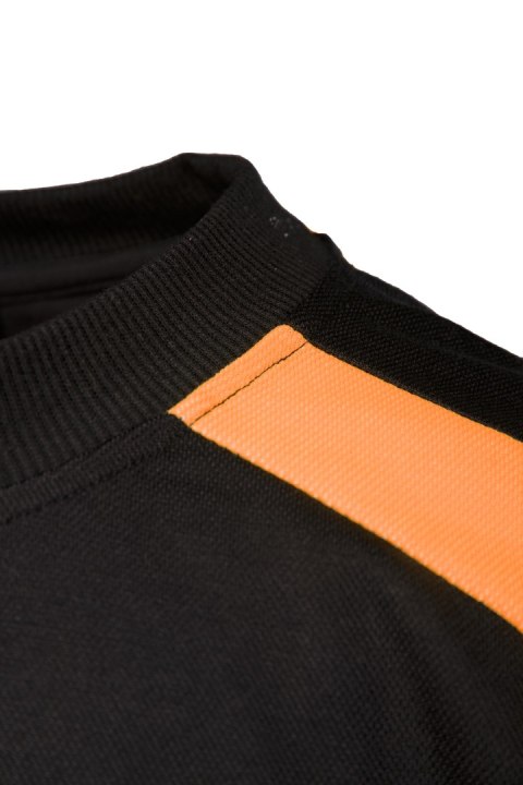 ECO RIVAL SEVEN KINGS KOSZULKA LONGSLEEVE CZARNY/POMARAŃCZ