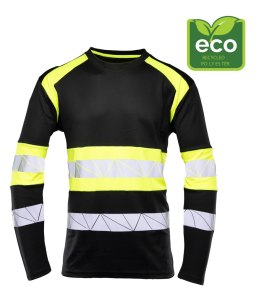ECO RIVAL SEVEN KINGS KOSZULKA LONGSLEEVE CZARNY/ŻÓŁTY